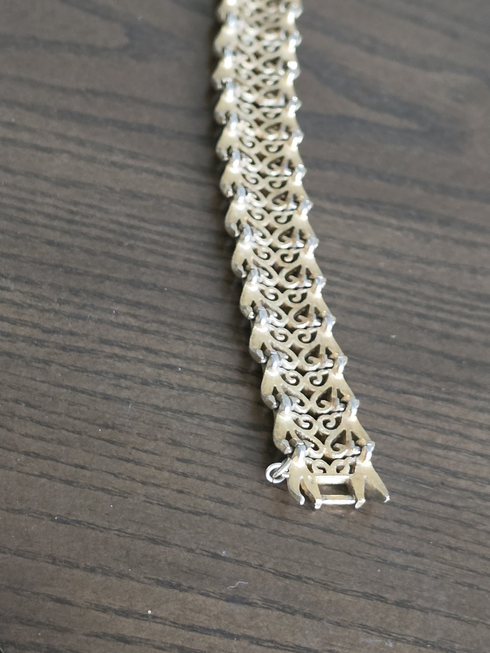 Monet Two-Tone Gold and Silver Filigree Link Bracelet - Picture 4 of 8